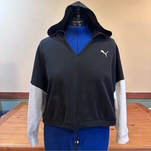 Puma cropped hooded sweatshirt
